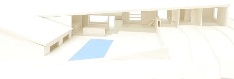 Maquette de conception en coupe – projet Ancrer, maison neuve 187 m², FAIRE Architecte